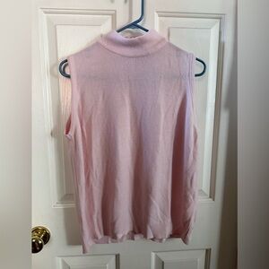Designers Originals Pink Sleeveless Acrylic Sweater L